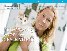 Tablet Screenshot of dierenkliniekrotterdam.nl